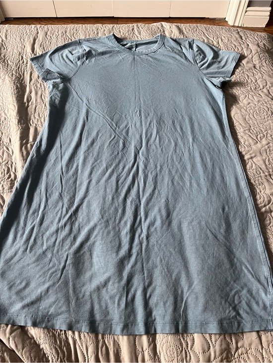 lululemon athletica Dresses & Skirts - lululemon athletica Light Blue Short-Sleeve Tee Dress
